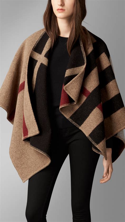 burberry pas cher femme robe|burberry poncho shawl pockets.